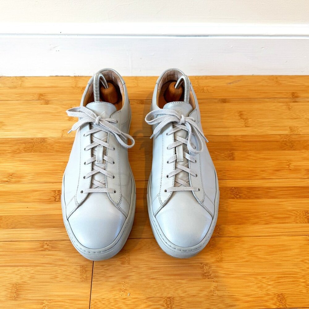 Men's Koio leather sneaker - light grey - size 11